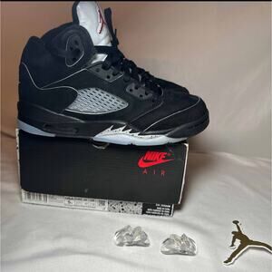 Size 5 - Nike Air Jordan 5 Retro OG GS Black Metallic Reimagined Men's Shoes